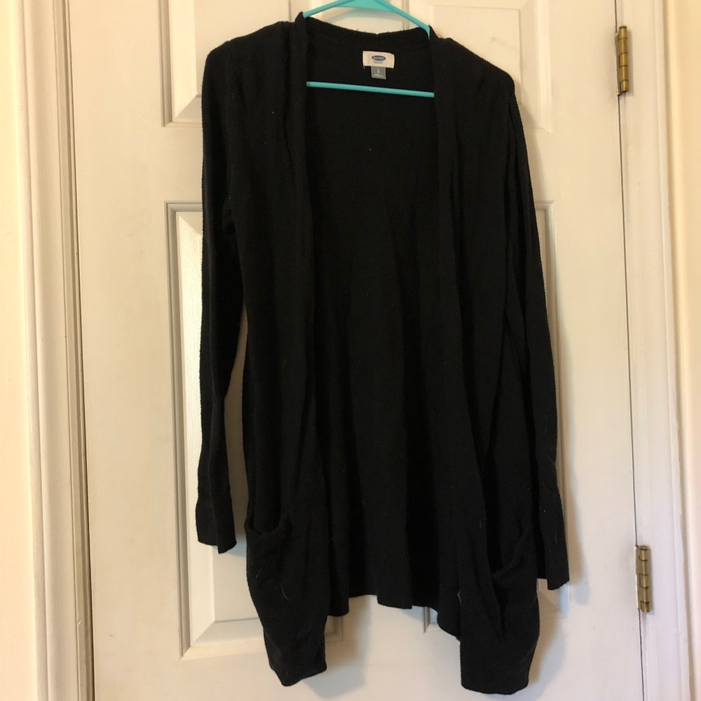 Black old navy cardigan size large